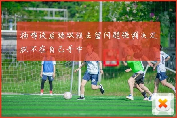 杨鸣谈后场双核去留问题强调决定权不在自己手中